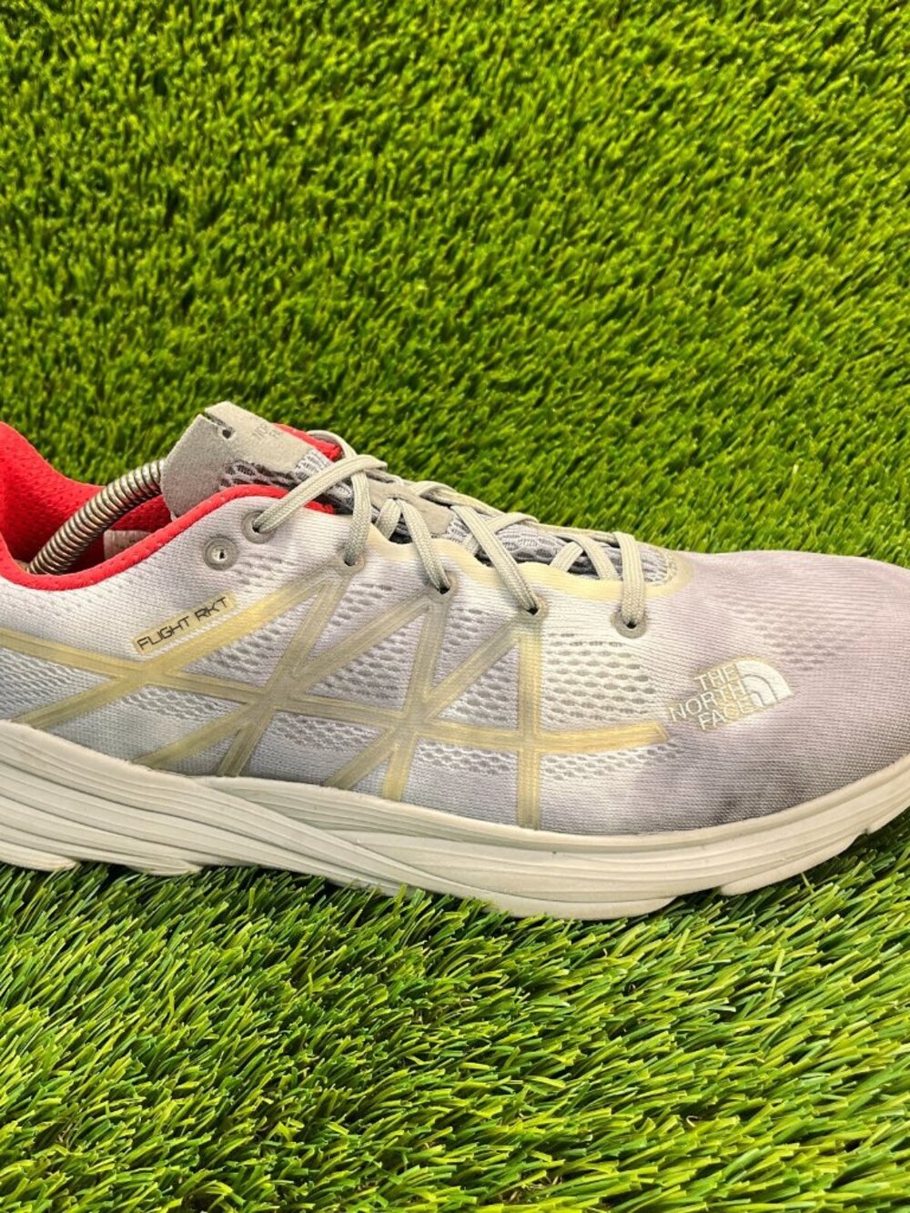 The North Face Flight RKT Mens Size 11.5 Gray Athletic Running Shoes Sneakers